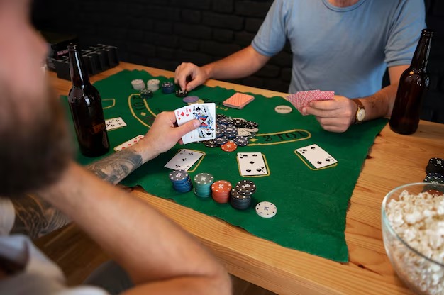 Live dealer table with tropical Bali vibe